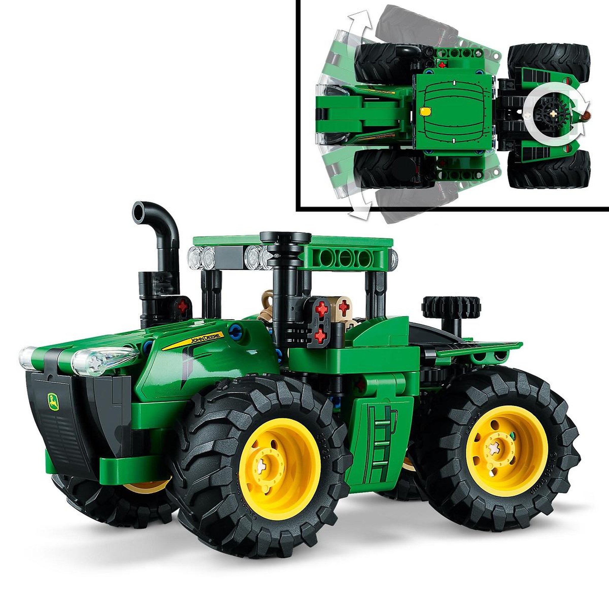 Voir la diapositive 4 : LEGO Technic 42136 Tracteur John Deere 9620R 4WD