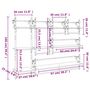 Voir la diapositive 6 : VIDAXL Ensemble d'etageres murales barres 6 pcs noir bois d'ingenierie