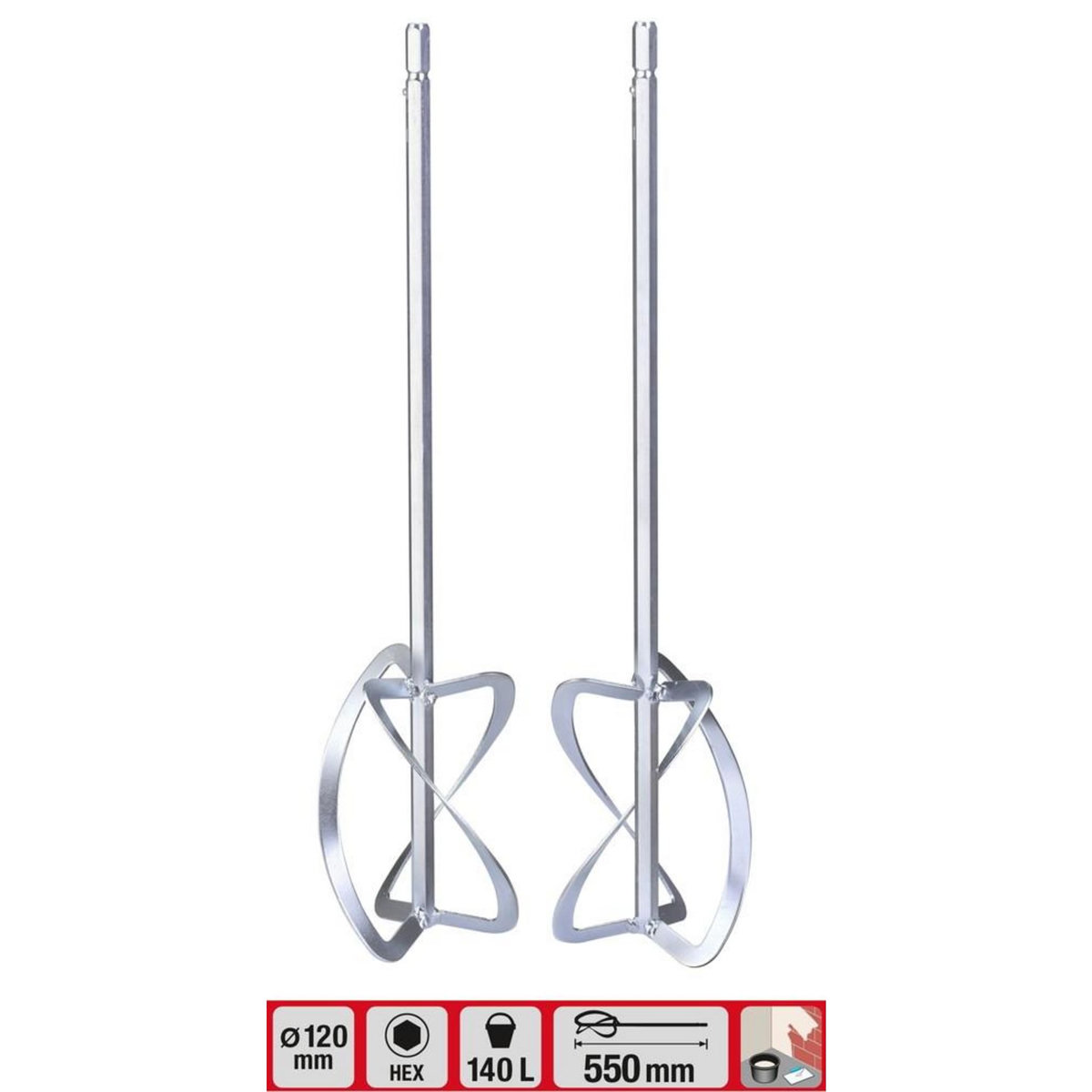 KWB Jeu de 2 mélangeurs