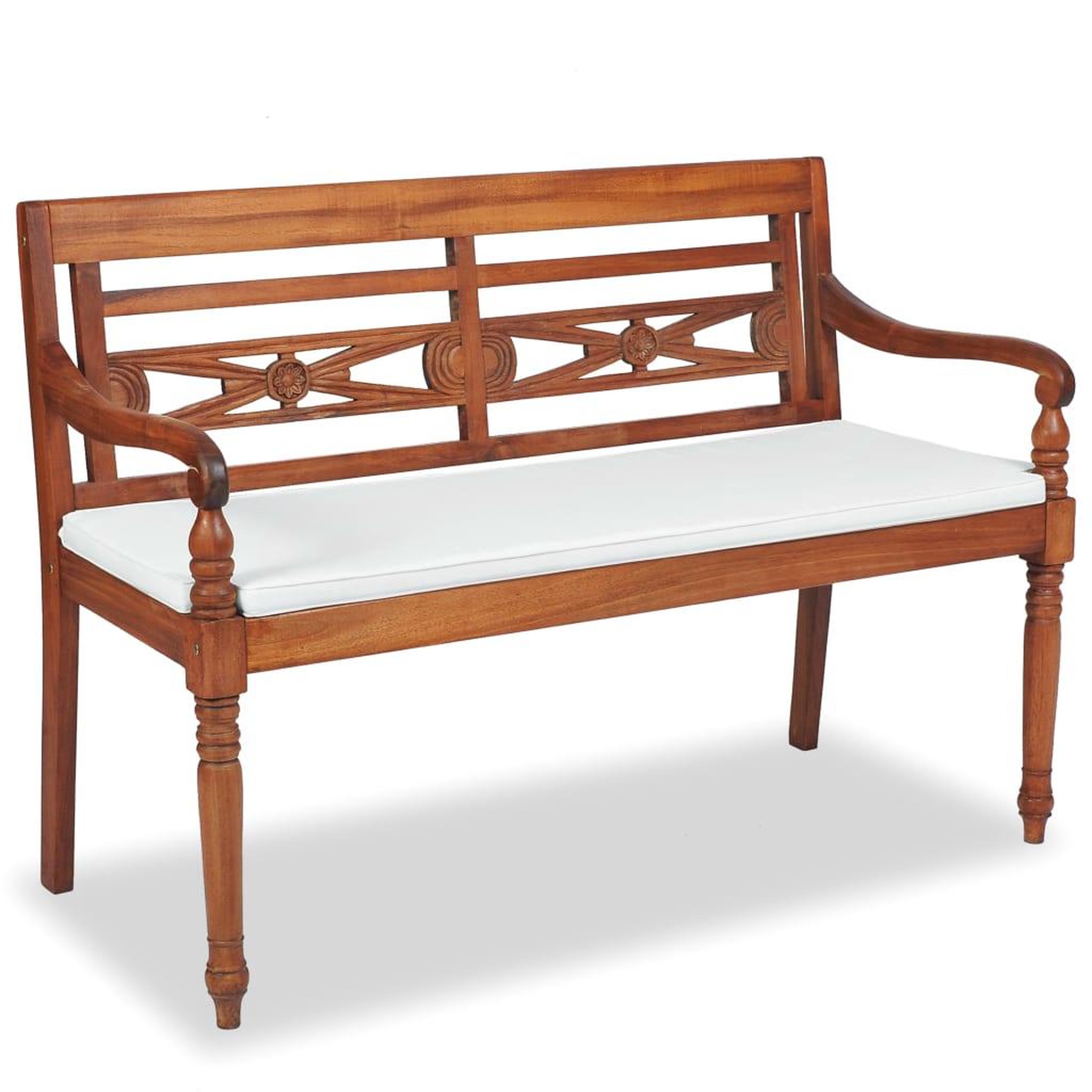 Voir la diapositive 4 : VIDAXL Salon de jardin avec coussins 4 pcs bois de teck solide