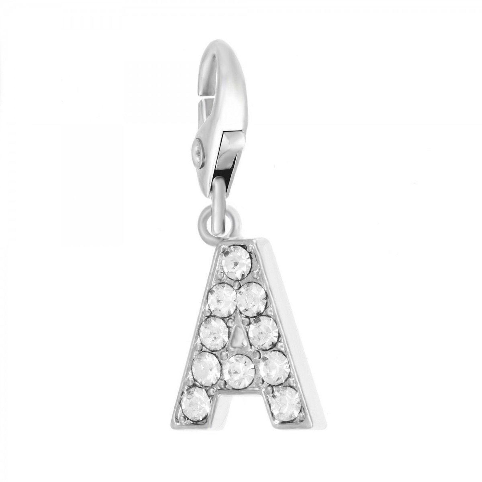 SC CRYSTAL Charm Lettre A SC Crystal orné de Cristaux scintillants