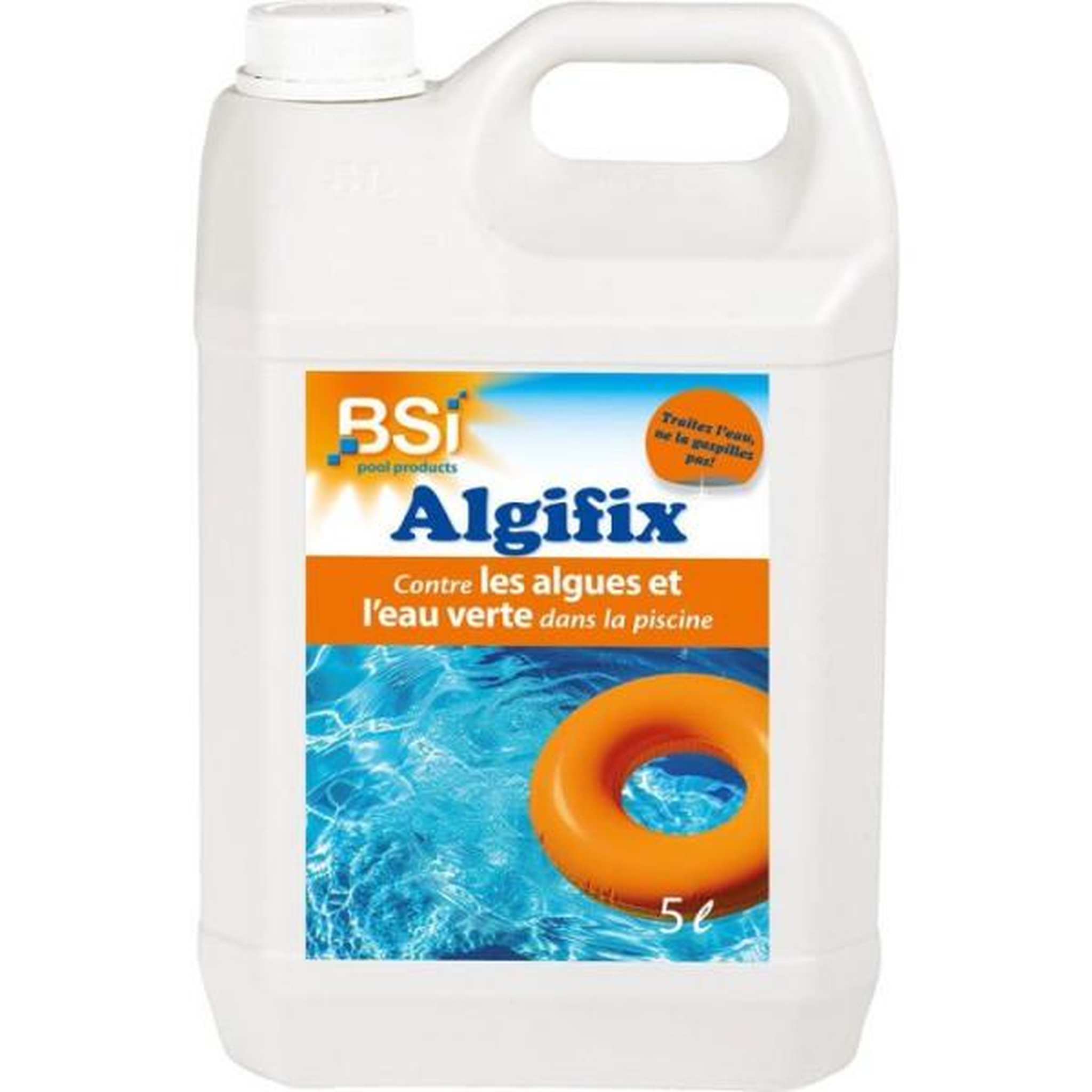 Bsi Anti-algues piscine - bsi - algifix - 5 l - liquide - eau claire - prévention algues