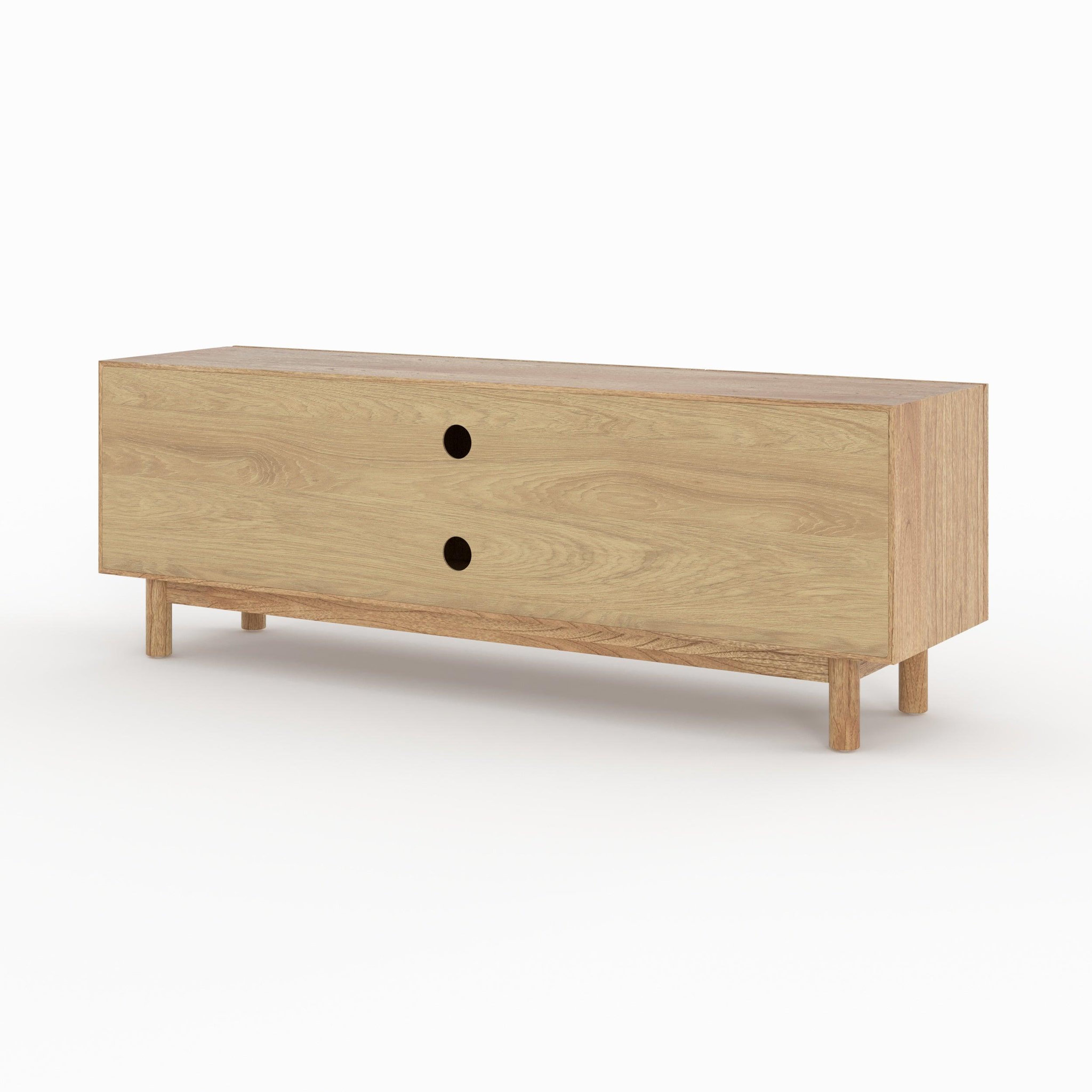Voir la diapositive 3 : MAISON PAVANE Meuble tv en bois massif de mindi et rotin 160 cm-delya