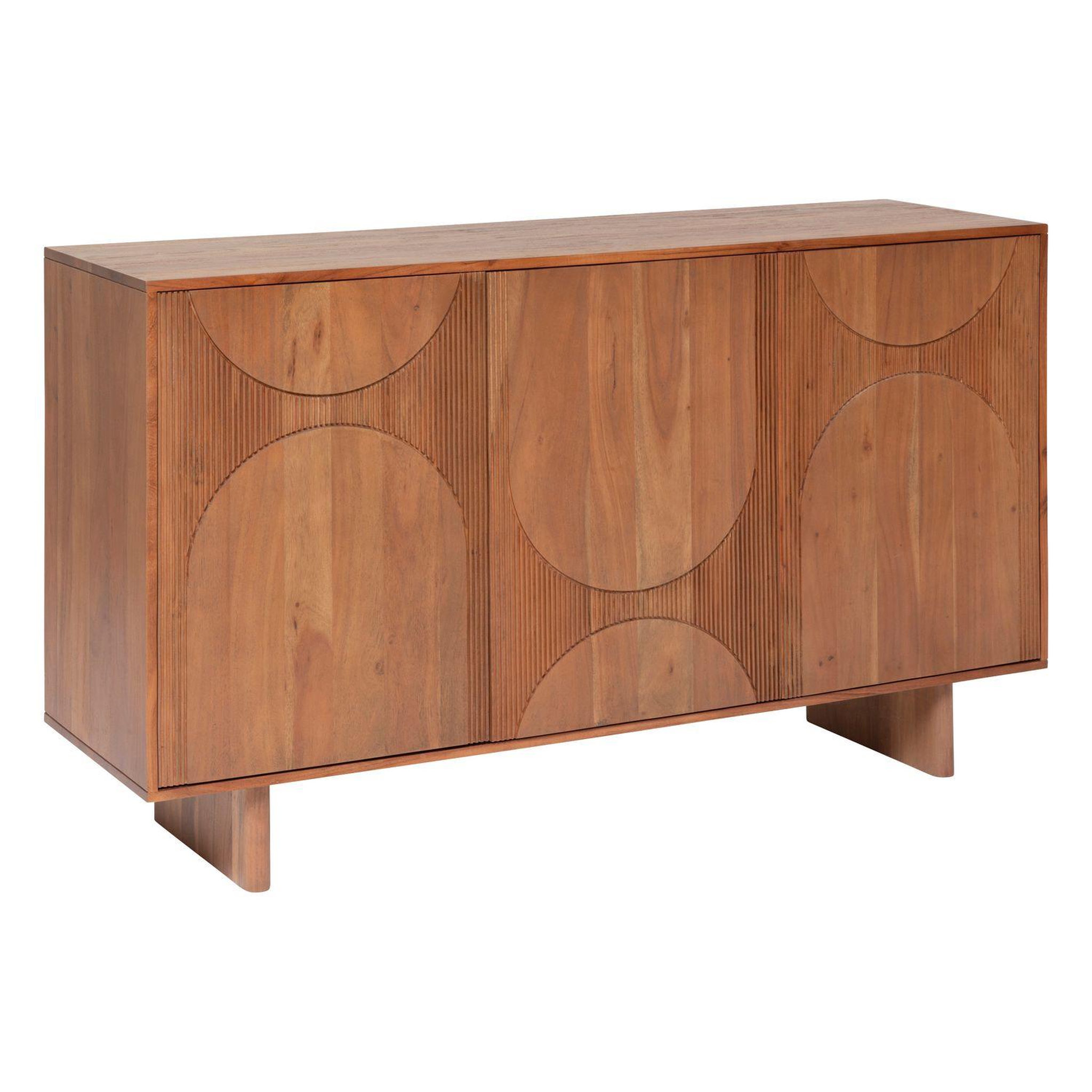 ATMOSPHERA Buffet 3 portes en bois massif nanda - marron