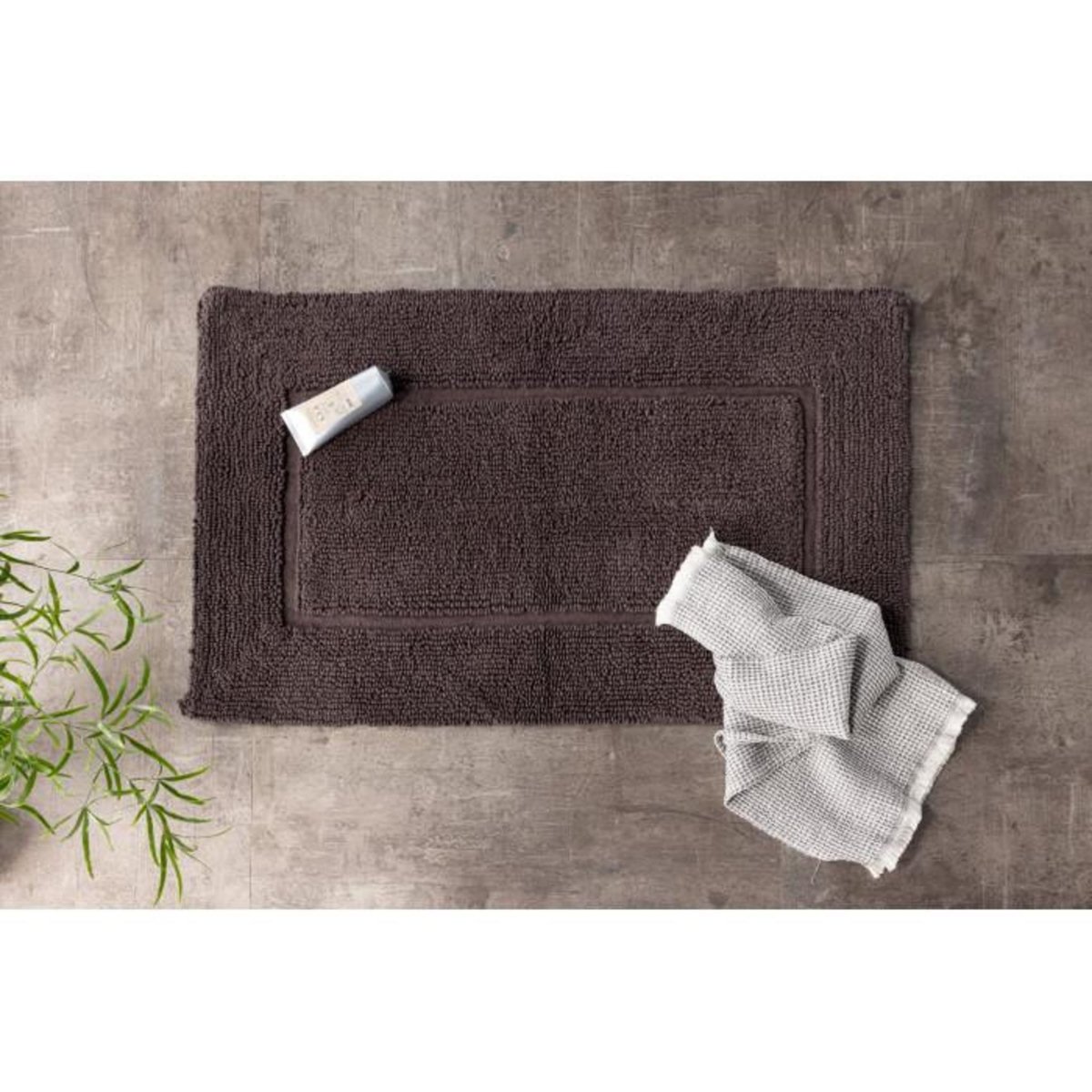 Paris Prix Tapis de Salle de Bain  William  50x80cm Gris