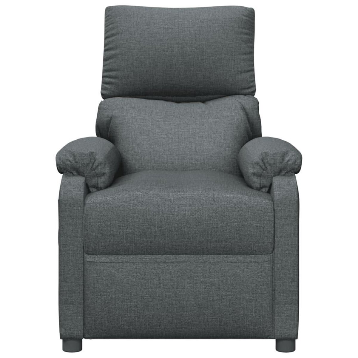 VIDAXL Fauteuil electrique de massage Gris fonce Tissu