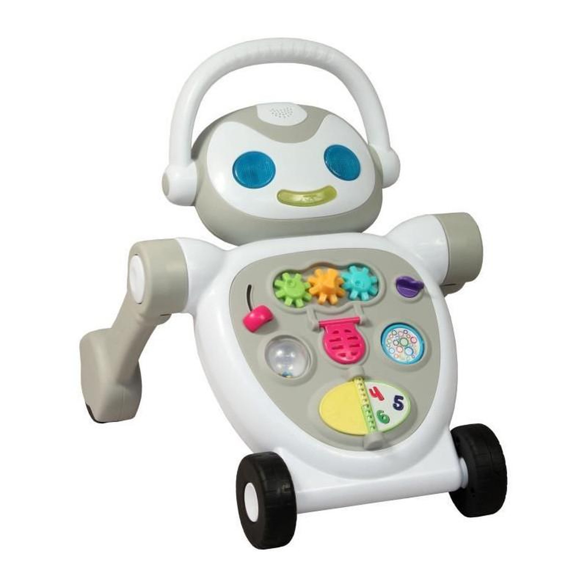 Voir la diapositive 2 : BAMBISOL Trotteur marcheur - BAMBISOL - Nono le Robot - De 10 a 36 mois - Parlant - Musical - Jeux électroniques interactifs - Blanc