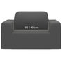 Voir la diapositive 6 : VIDAXL Housse extensible de canape Anthracite Jersey de polyester