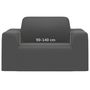 Voir la diapositive 6 : VIDAXL Housse extensible de canape Anthracite Jersey de polyester