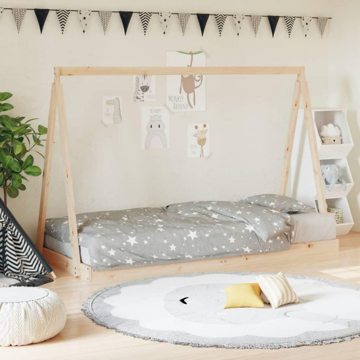 VIDAXL Cadre de lit pour enfant 90x190 cm Bois de pin massif