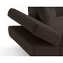 Voir la diapositive 4 : BEST MOBILIER Lisbona - canapé d'angle droit 5 places convertible avec têtières en velours côtelé