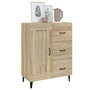 Voir la diapositive 4 : VIDAXL Buffet Chene sonoma 69,5x34x90 cm Bois d'ingenierie