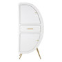 Voir la diapositive 2 : Paris Prix Armoire 2 Portes Design  Venus  133cm Blanc & Or
