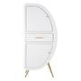 Voir la diapositive 2 : Paris Prix Armoire 2 Portes Design  Venus  133cm Blanc & Or