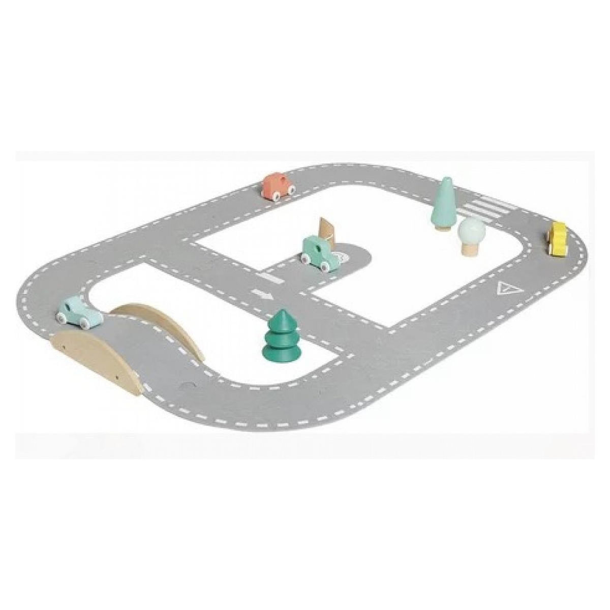 Juratoys-Janod Bolid Circuit feutrine et bois J04631