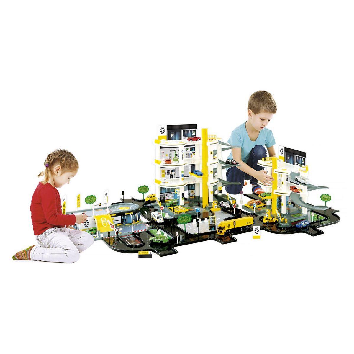 MBI 2 SUPER GARAGES RENAULT E CIRCUIT+PLATEFORME RENAULT