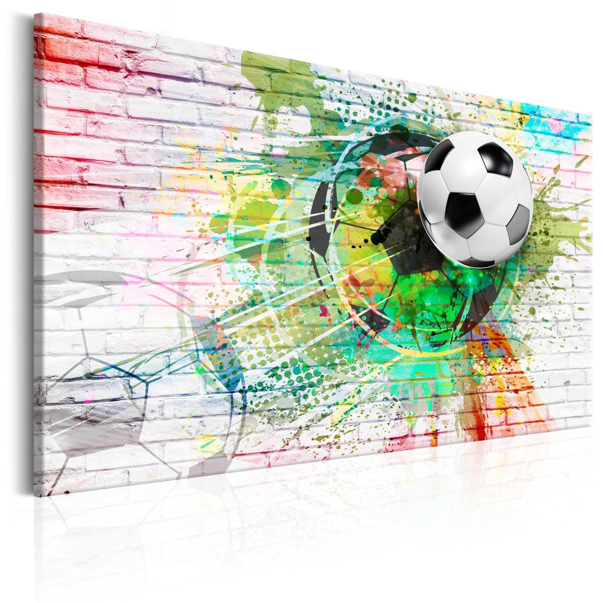 Voir la diapositive 1 : Paris Prix Tableau Imprimé  Colourful Sport Football