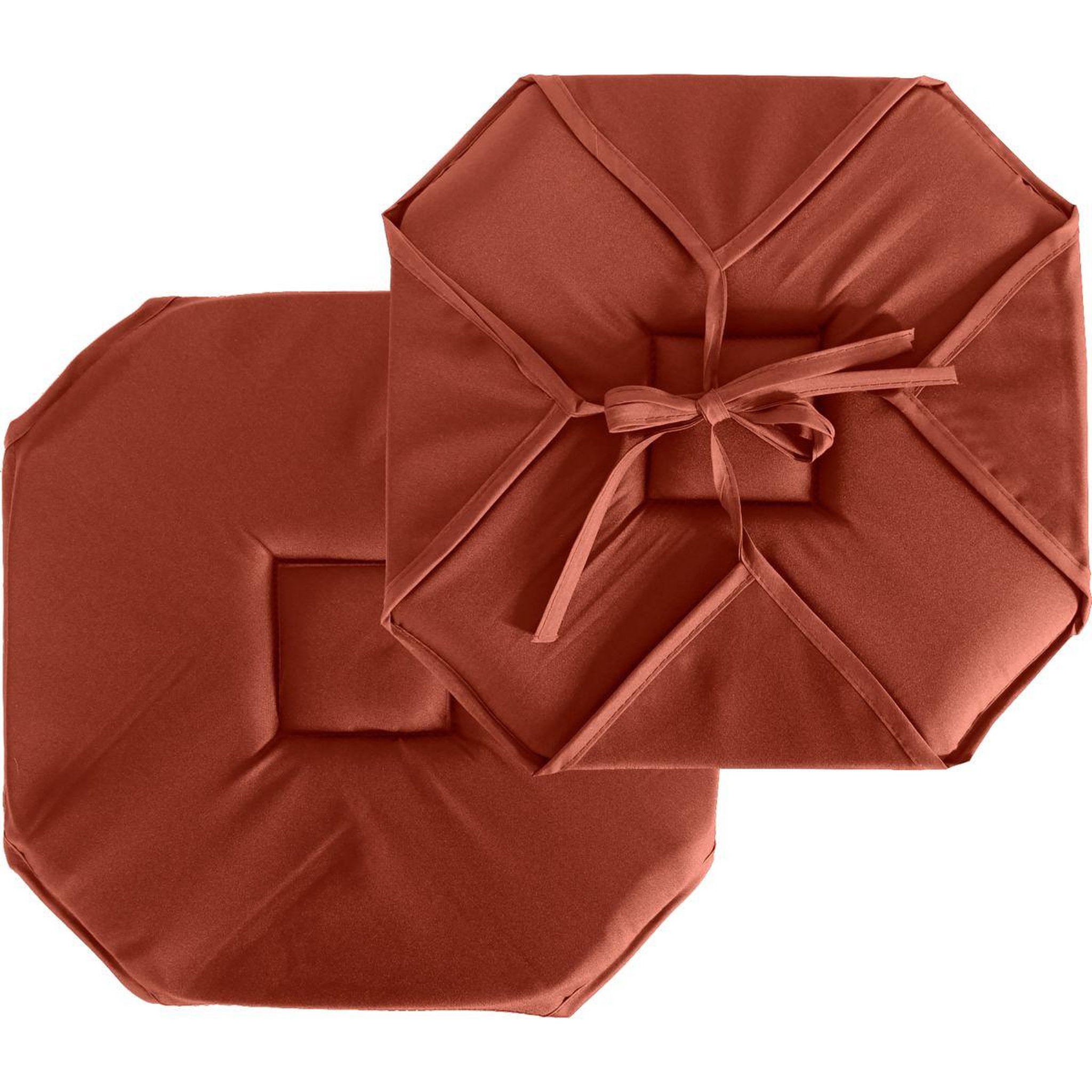 ENJOY HOME Galette de chaise uni  basic  40x40cm terracotta