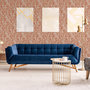 Voir la diapositive 5 : DUTCH WALLCOVERINGS DUTCH WALLCOVERINGS Papier peint Mae Orange et beige