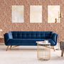Voir la diapositive 5 : DUTCH WALLCOVERINGS DUTCH WALLCOVERINGS Papier peint Mae Orange et beige