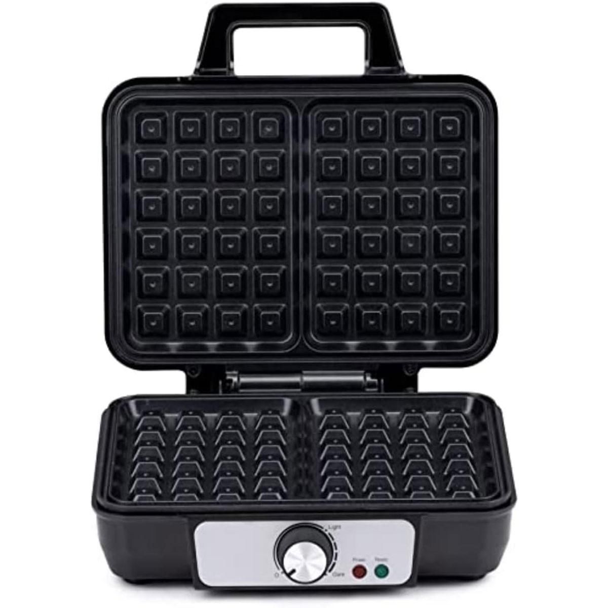 Alpina Appareil à gaufres 1000W 2 Plaques Révetement Anti-adhésif ALPINA