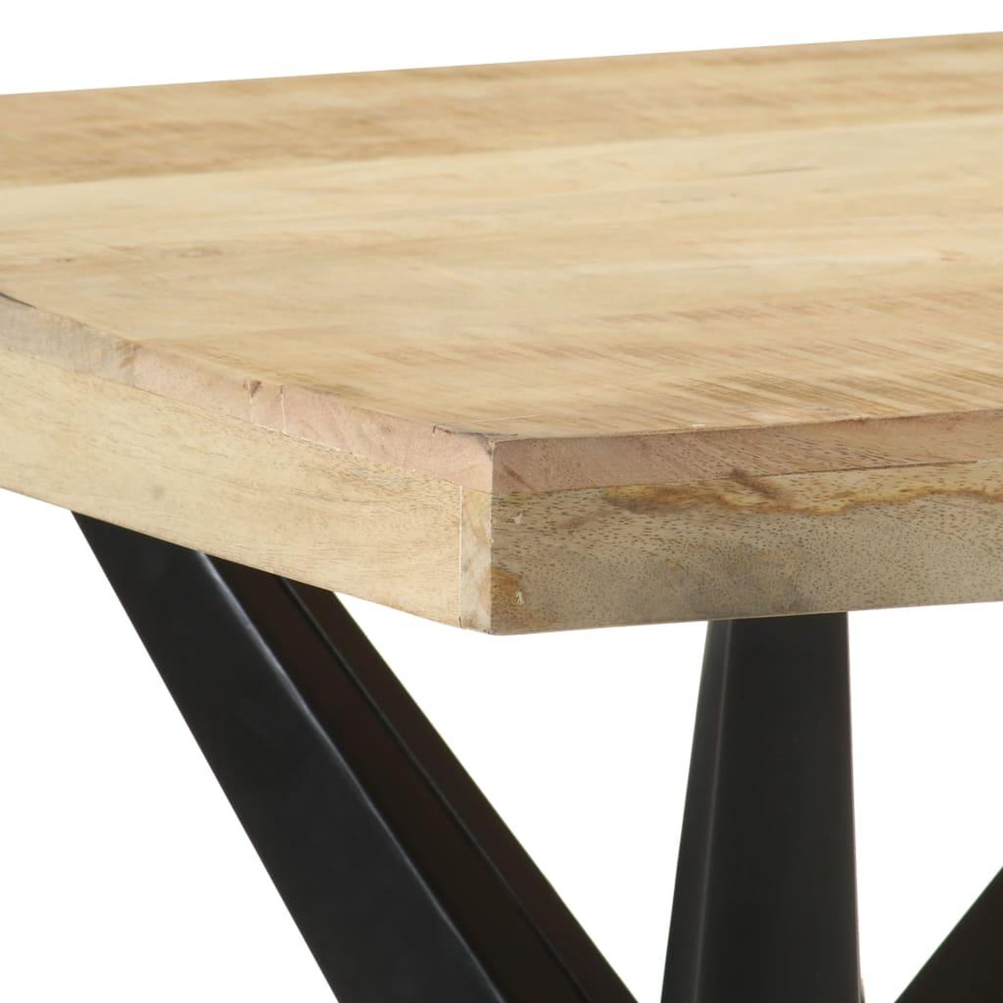 Voir la diapositive 5 : VIDAXL Table a manger 120x60x76 cm Bois de manguier massif