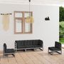 Voir la diapositive 1 : VIDAXL Salon de jardin 5 pcs avec coussins Bois de pin massif