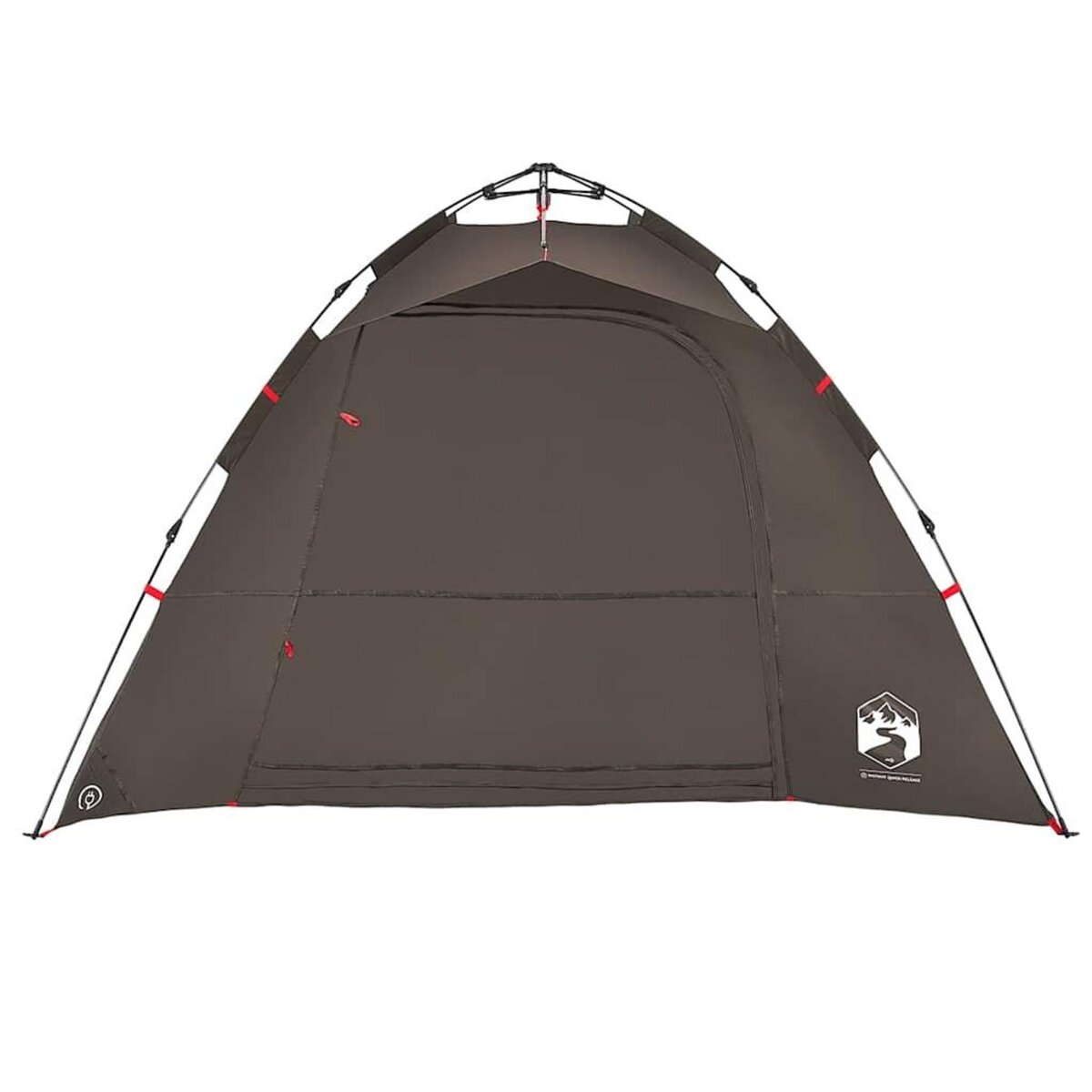 VIDAXL Tente de peche 4 personnes marron liberation rapide