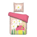 Vipack Housse de couette Spring 90x200 Bedcovers - Rose