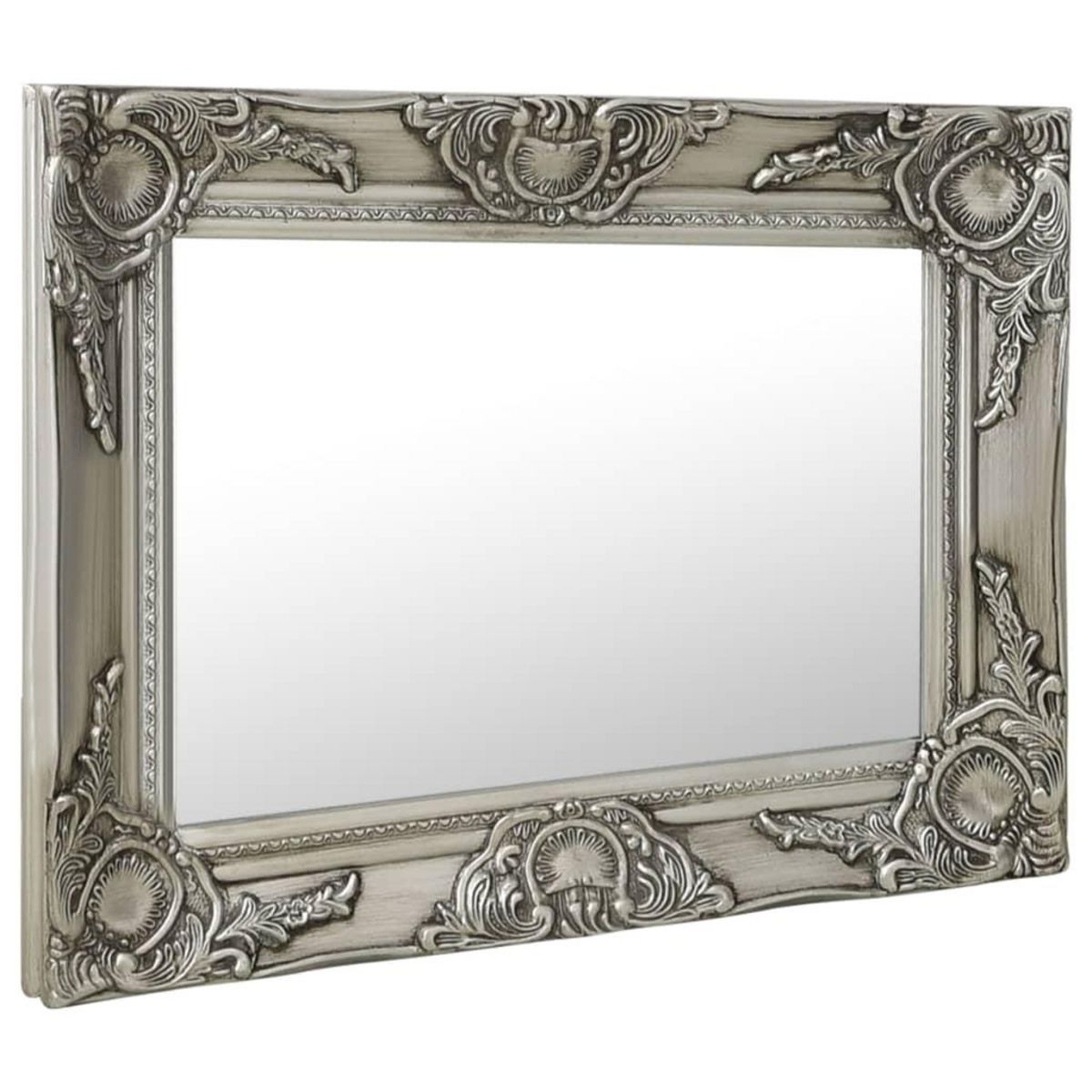 VIDAXL Miroir mural style baroque 50x40 cm Argente