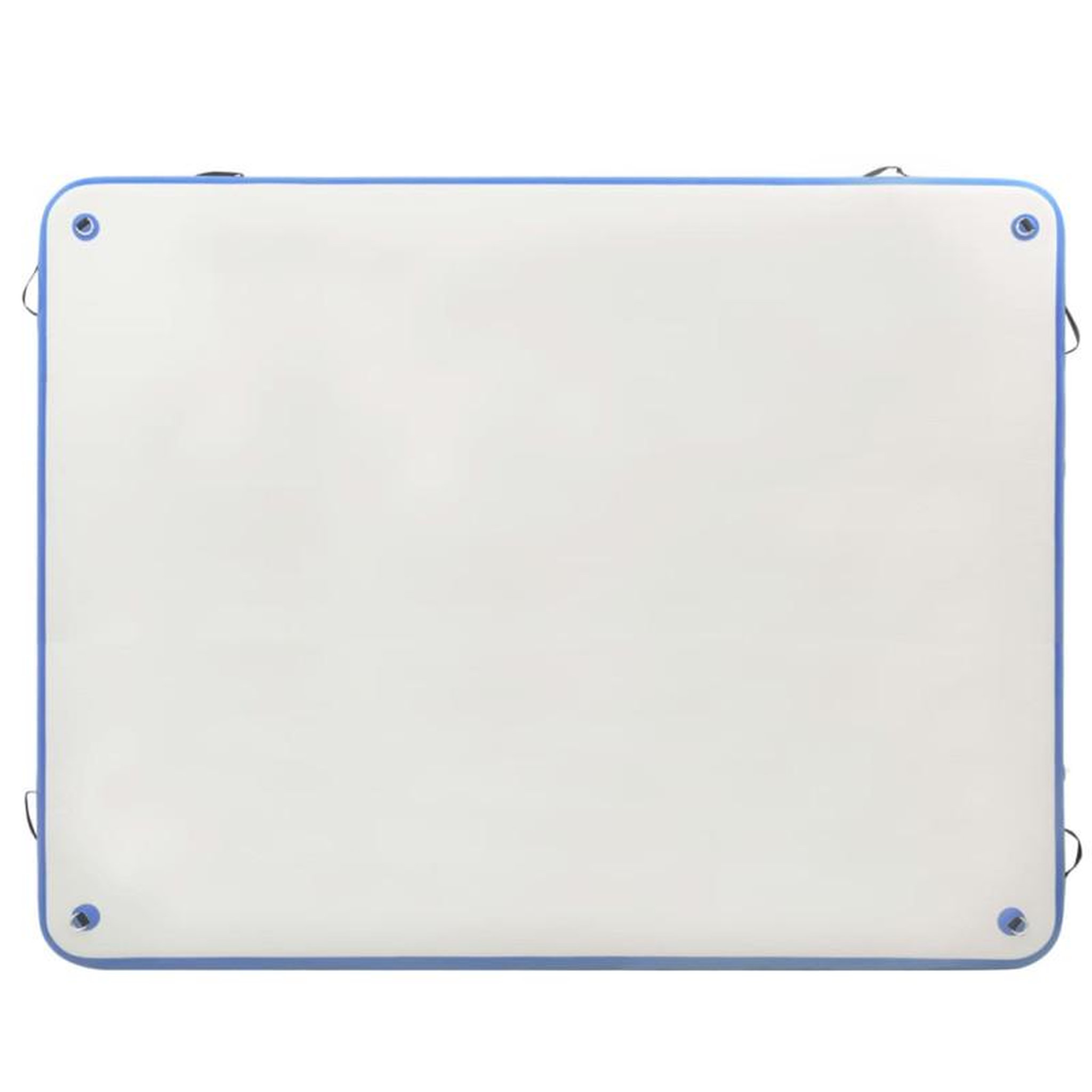 Voir la diapositive 5 : VIDAXL Pont flottant gonflable Bleu et blanc 300x300x15 cm