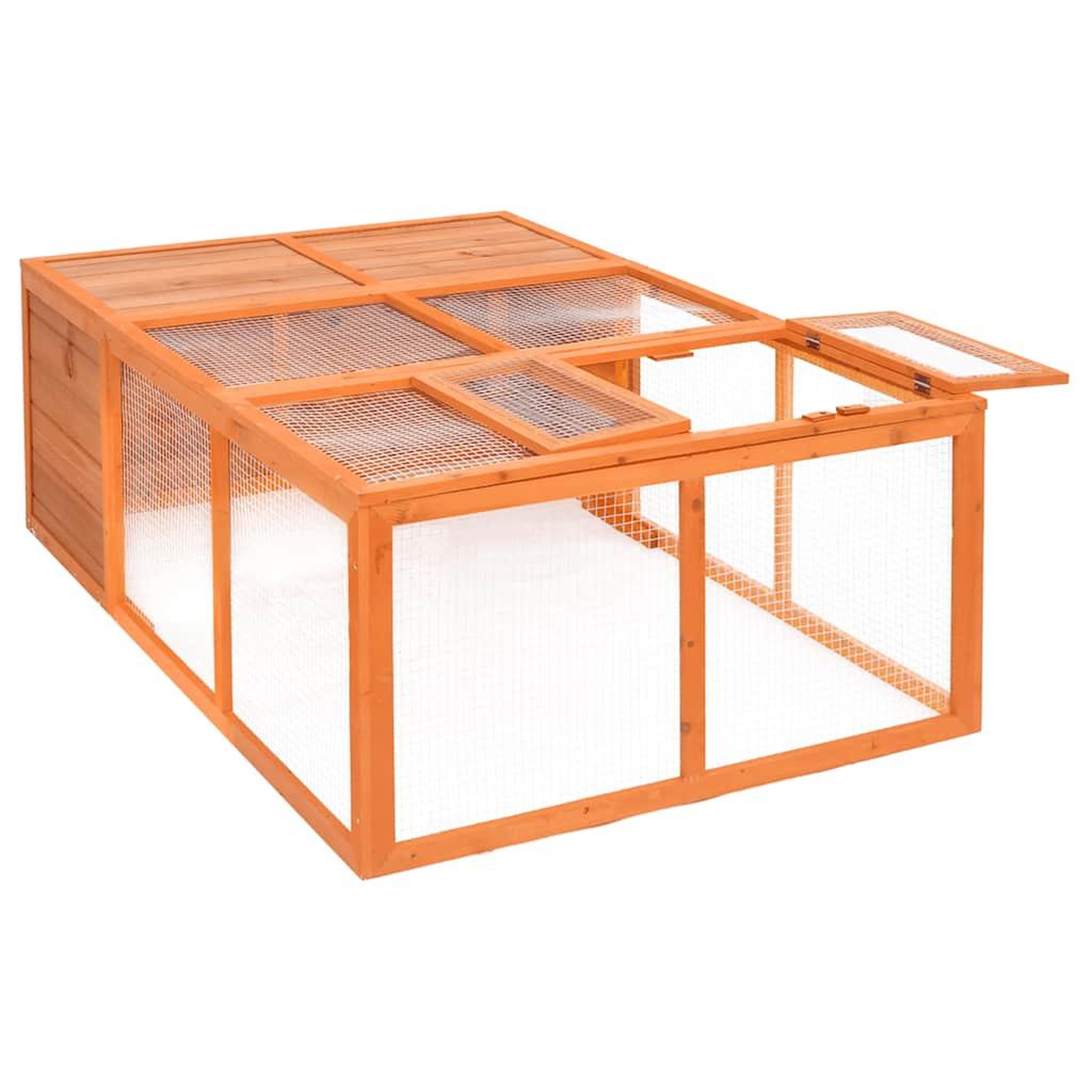 Voir la diapositive 3 : VIDAXL Cage pour animaux de jardin 150x100x50 cm bois de sapin massif