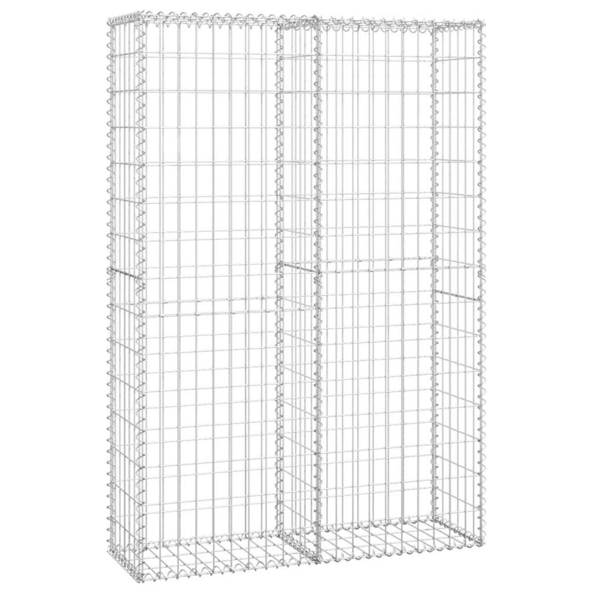 VIDAXL Panier de gabion avec couvercle Fil galvanise 150x100x30 cm