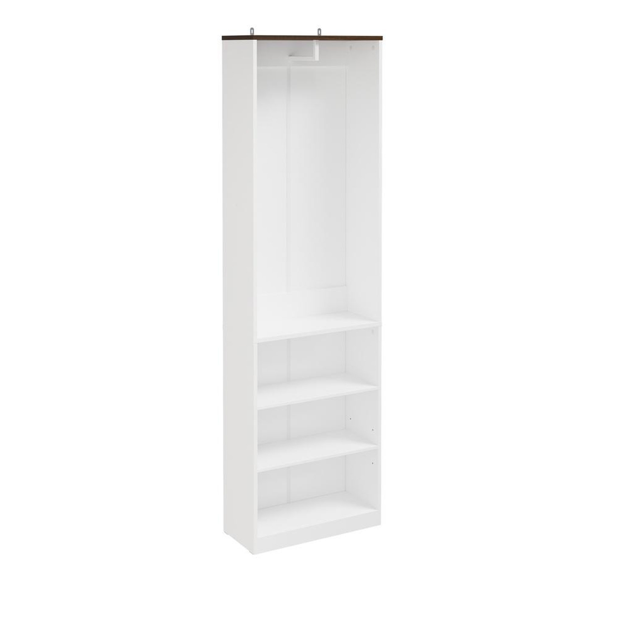 SOBUY Armoire ouverte rangement vêtements blanc 55x25x187cm ksb02-w