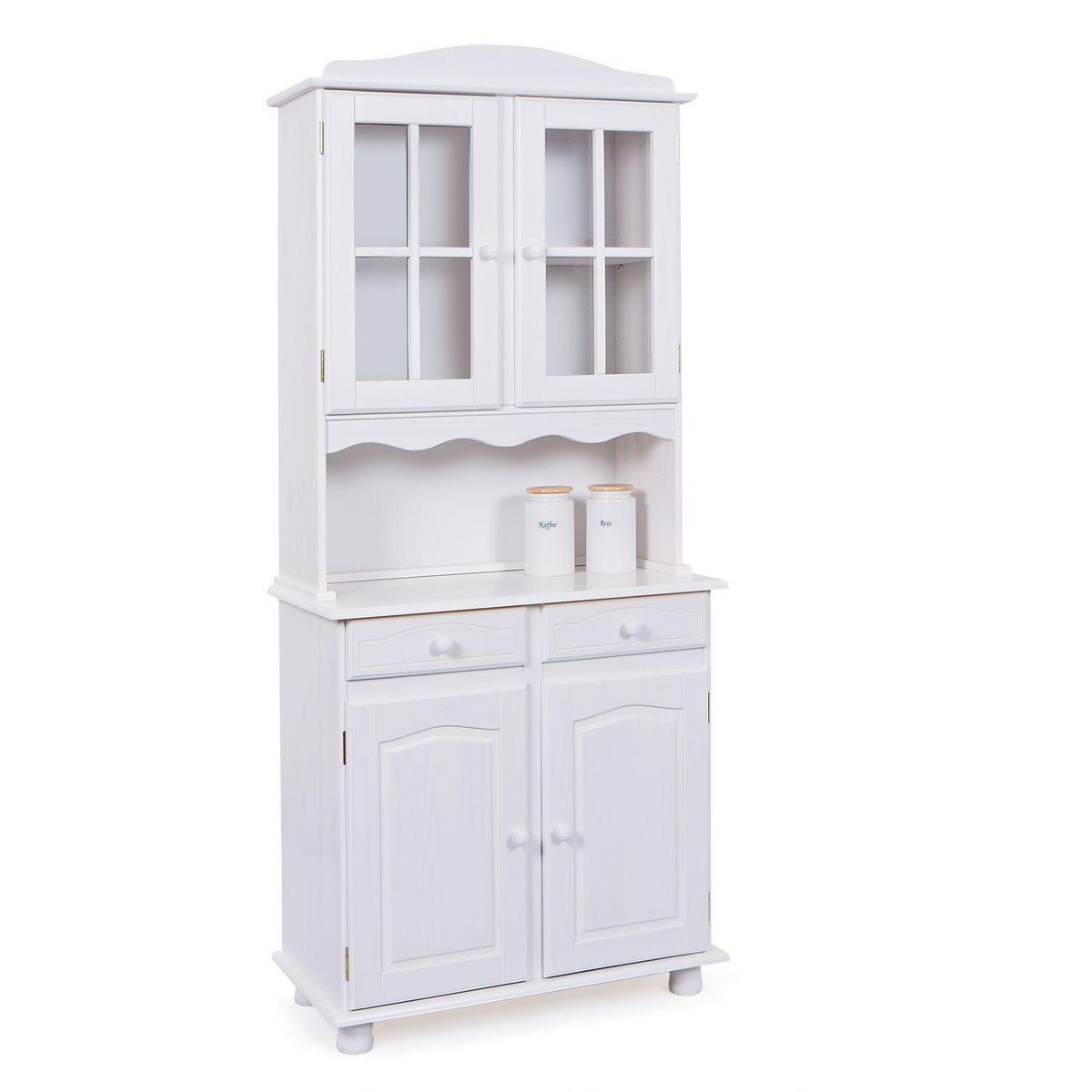 Bahut Vaisselier  4 portes 2 tiroirs Pin massif MARBELLA