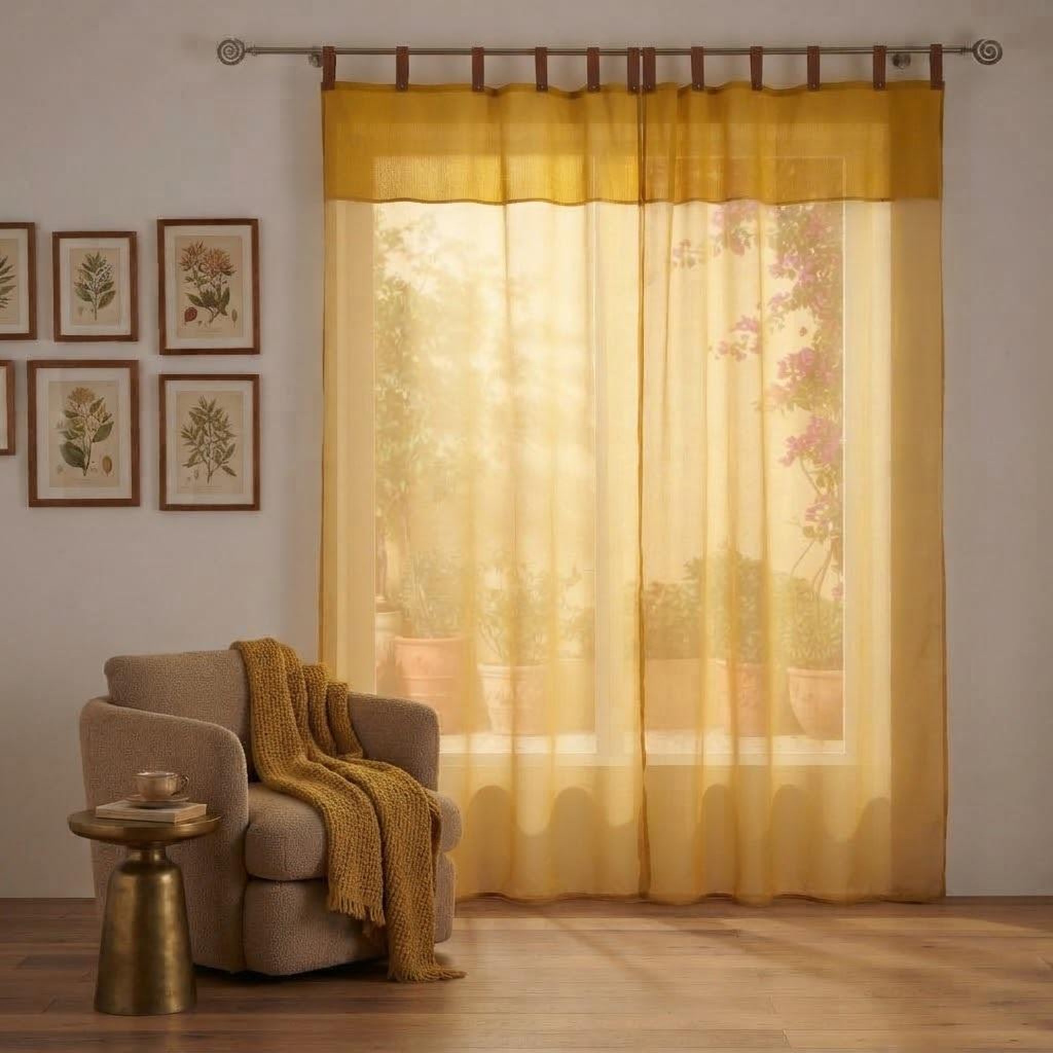 Voir la diapositive 4 : Eden Voilage a oeillets milleray design et moderne