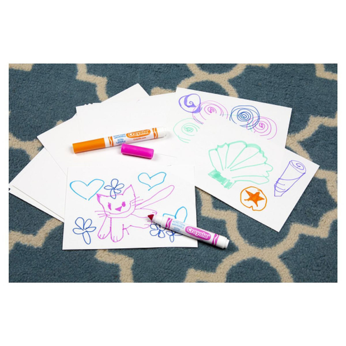 Crayola 12 Feutres lavables Pointe conique