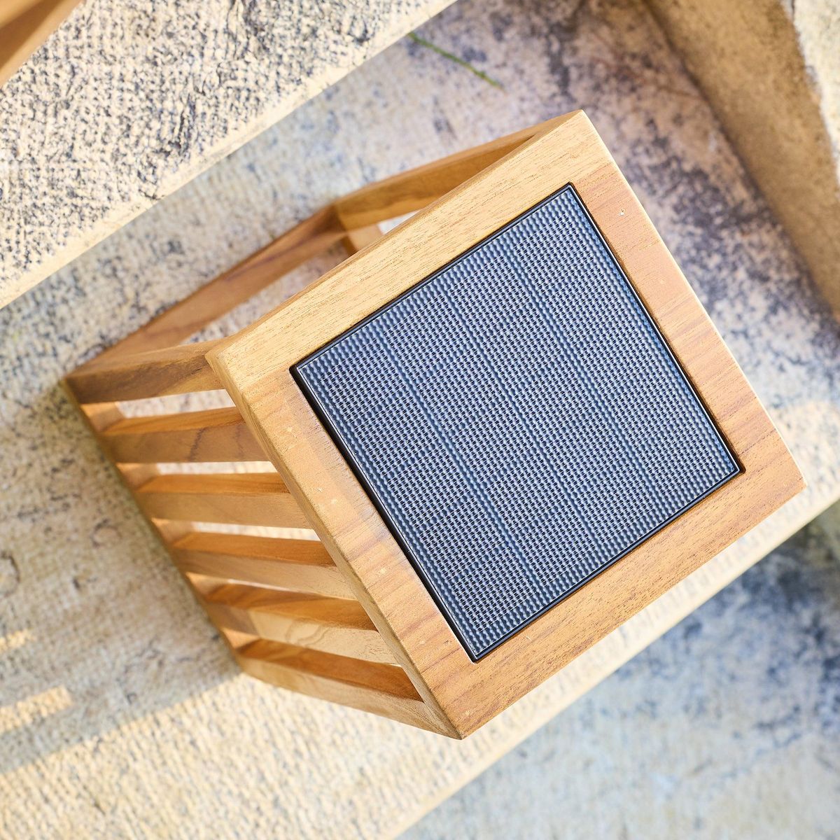 Lumisky Lanterne solaire décorative CHENNAI Bois Bois H30cm