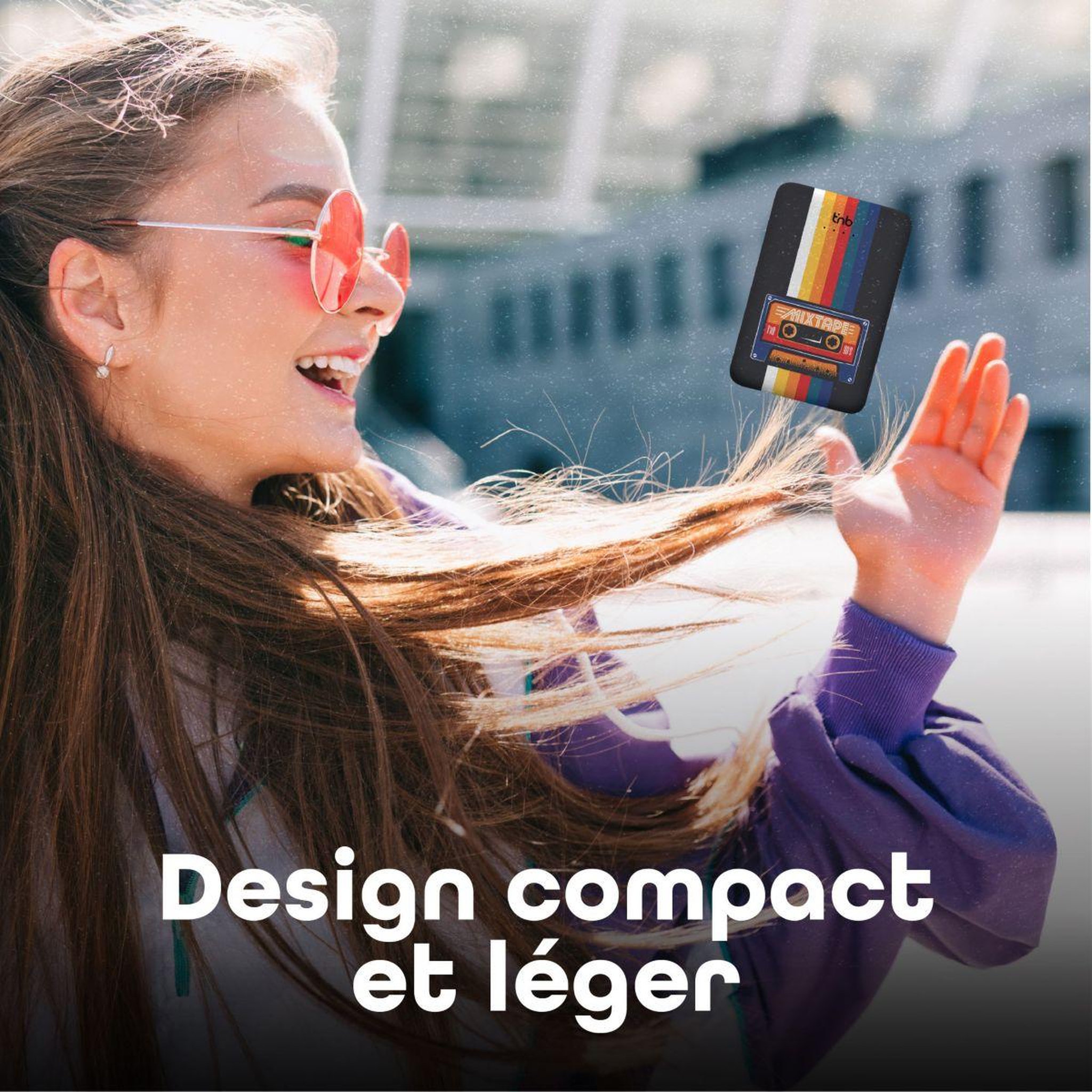 Voir la diapositive 4 : TNB Batterie externe 5000 mah design roller noir