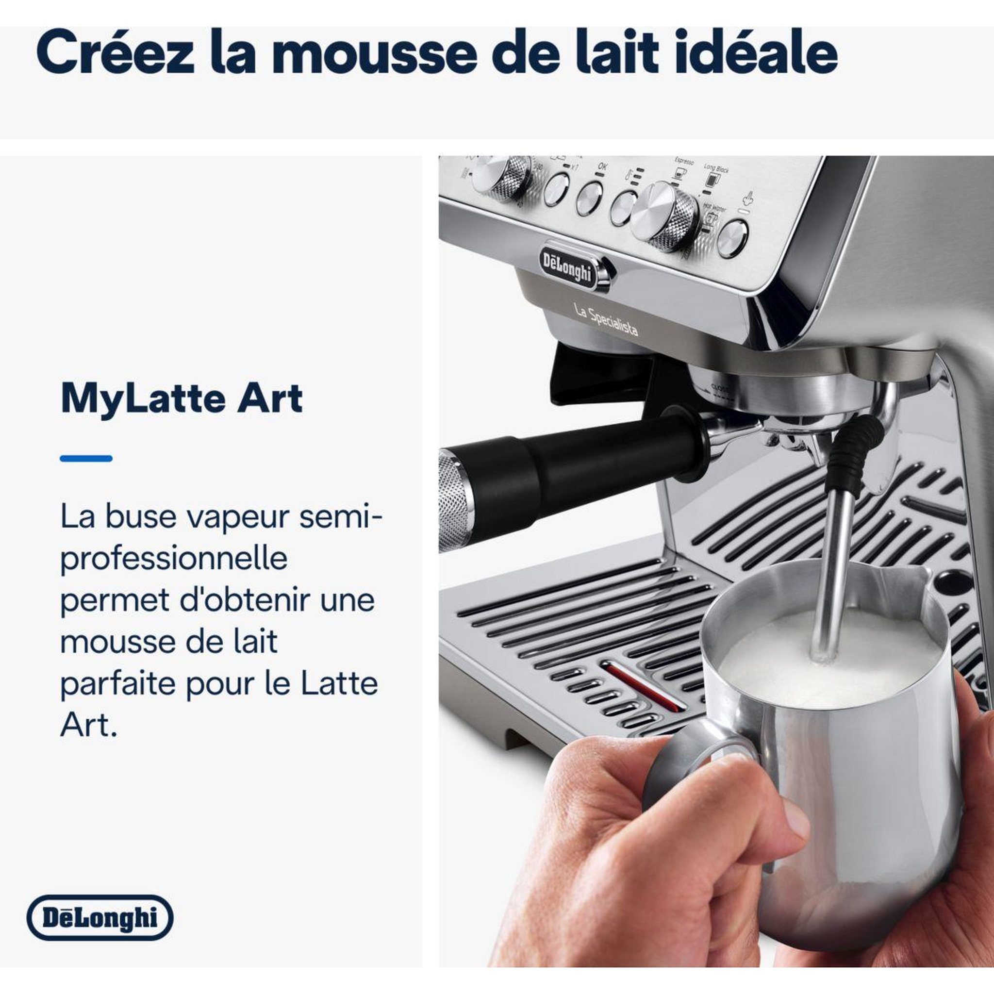 Voir la diapositive 5 : DELONGHI Machine à expresso Specialista Arte Evo EC9255.M Metal