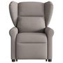 Voir la diapositive 4 : VIDAXL Fauteuil inclinable electrique taupe tissu