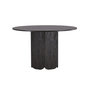Voir la diapositive 2 : Paris Prix Table à Manger Ronde  Tekla  120cm Noir