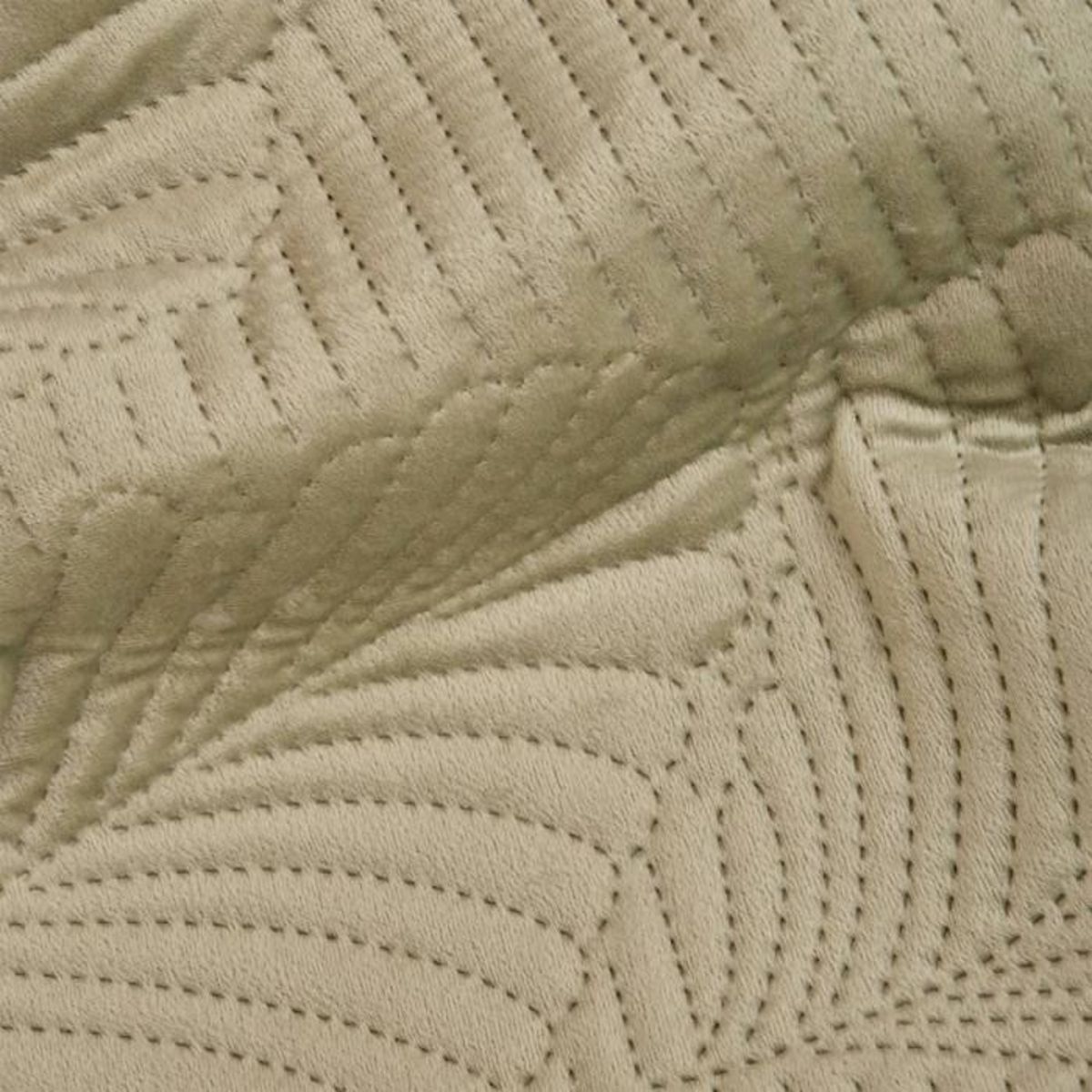 ATMOSPHERA Dessus de Lit en Velours  Feuille  240x260cm Vert Céladon