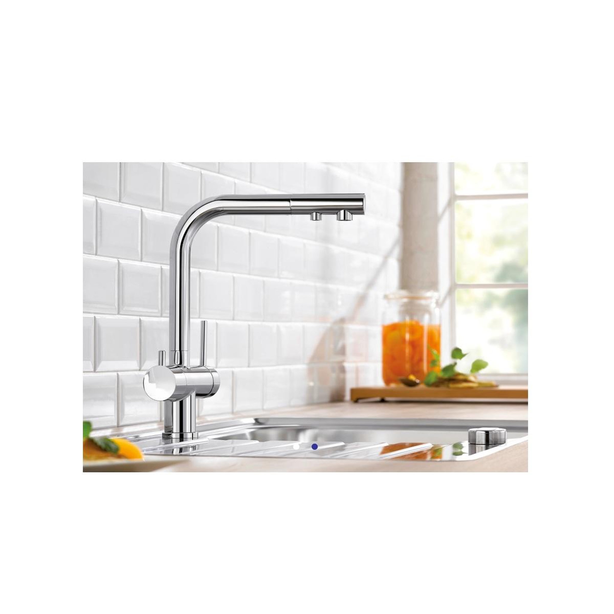Voir la diapositive 2 : Blanco Mitigeur chromé - 523128