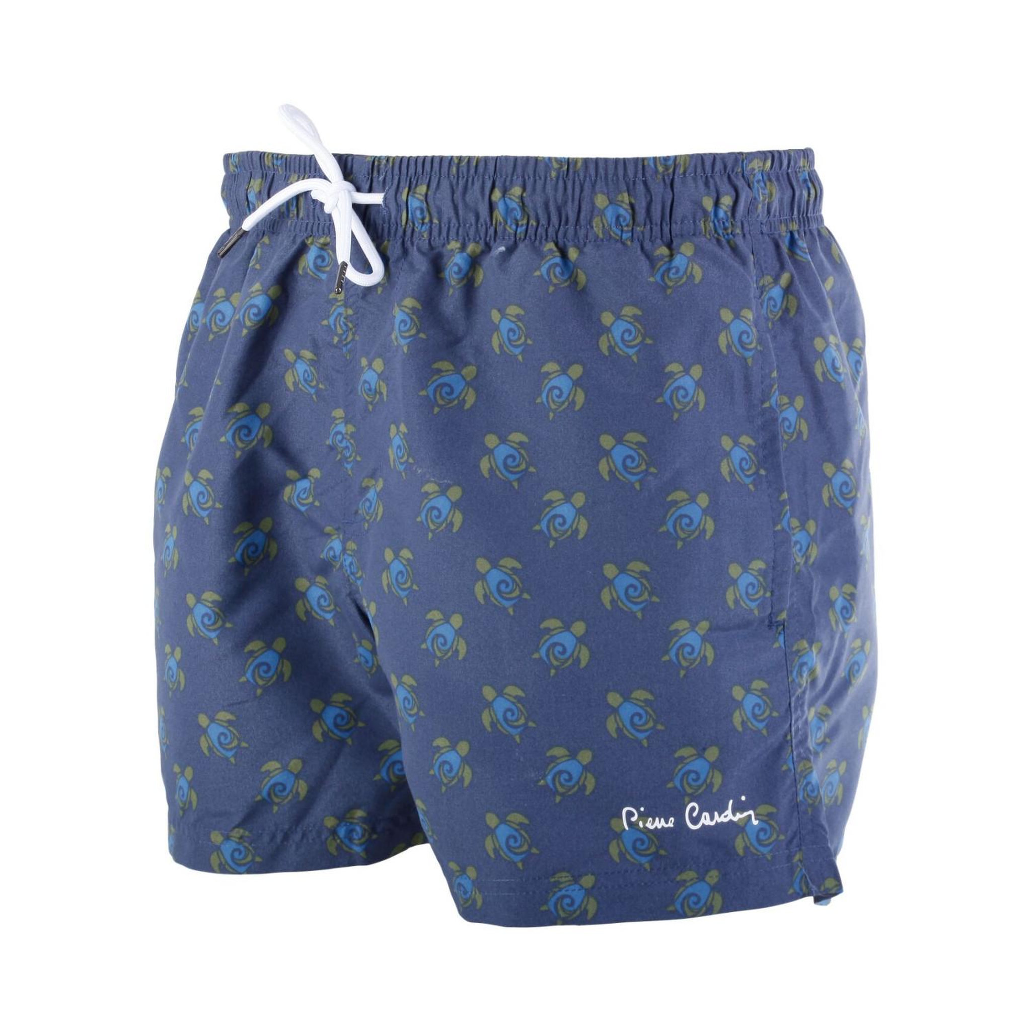 Voir la diapositive 3 : PIERRE CARDIN Boardshort homme avec ceinture tout élastiquée turtle