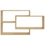 Voir la diapositive 4 : VIDAXL Etageres murales Chene sonoma 104x20x58,5 cm Bois d'ingenierie
