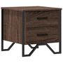 Voir la diapositive 2 : VIDAXL Table de chevet chene marron 40x41x40 cm bois d'ingenierie