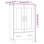Voir la diapositive 6 : VIDAXL Buffet haut Chene sonoma 70x31x115 cm Bois d'ingenierie