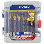 TIVOLY Lot de 18 forets à métal, TIVOLY, diam.2 à 10 mm