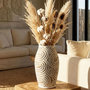 Voir la diapositive 4 : Paris Prix Vase Design en Résine  Oblix  35cm Blanc